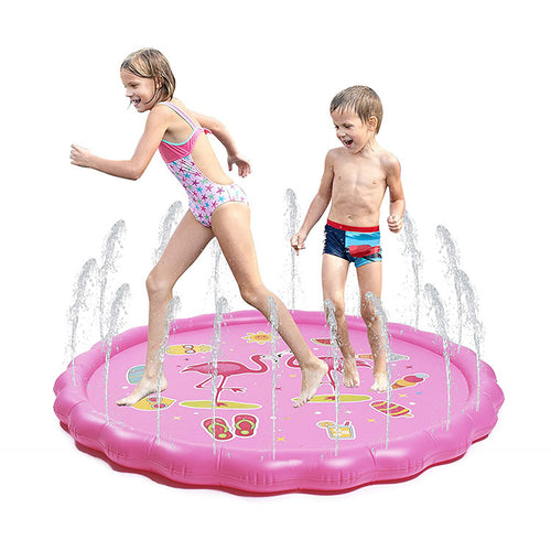 Unisex Spritzende Wasser-Spielmatte mit Meerestieren Karnz