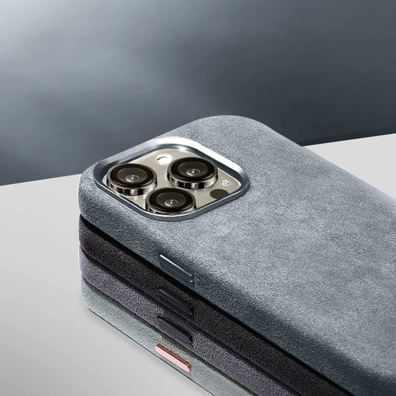 Italienisches Alcantara-Magnetcase für Iphone