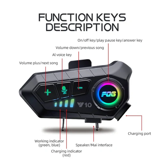 Bluetooth für Motorradhelm