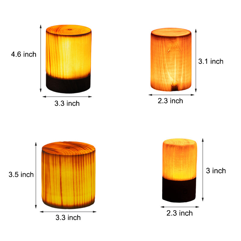 Stylische LED Tischlampe - WoodGlow | Karnz