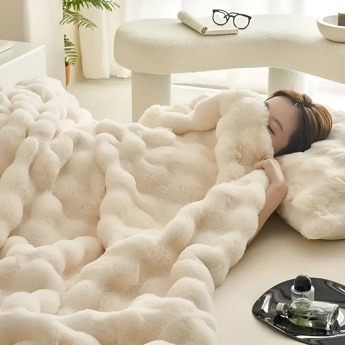 Fleece- und Fleece-Karnzanket – Extra weich und warm | Perfekt für Sofa und Schlafzimmer