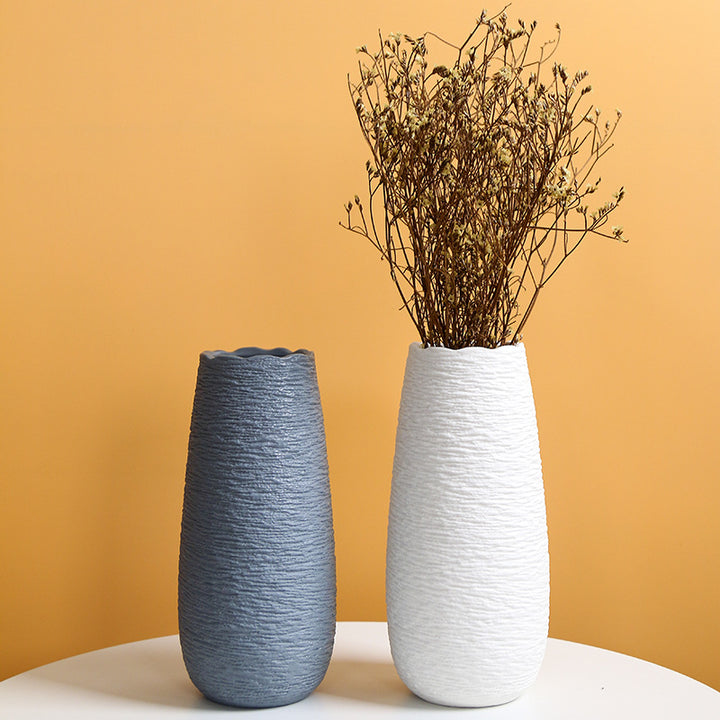 Elegante Strukturierte Keramische Blumenvase Karnz 1790310357