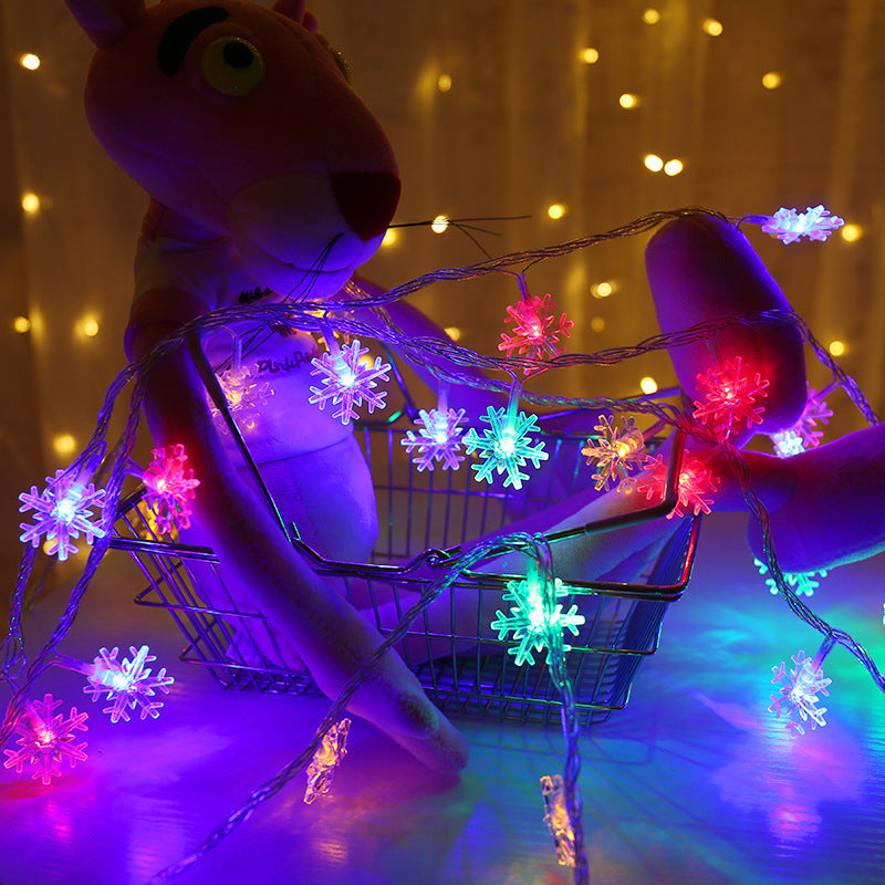 Schneeflocken Lichterkette