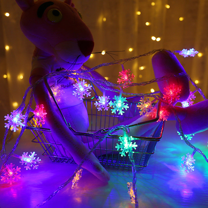 Schneeflocken Lichterkette