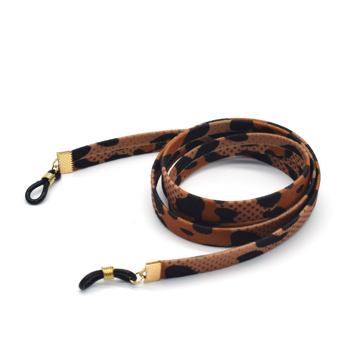Stylische Samt Brillen Kette Karnz