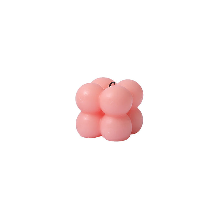 Geometrische Bubble-Cube Skulpturale Tisch-Wachskerze