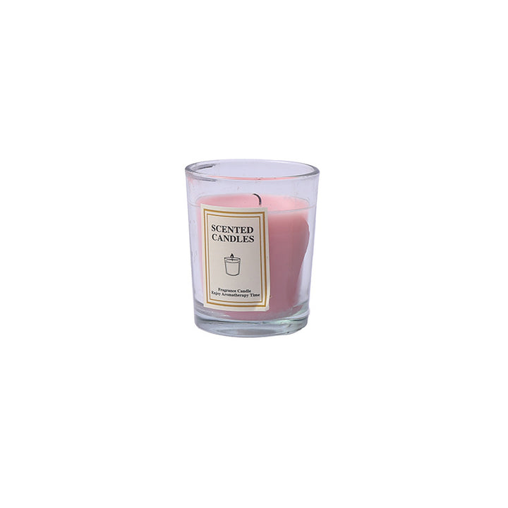 Duftende Glasbehälter Aromatherapiekerze mit frosted Halter und Baumwolldocht