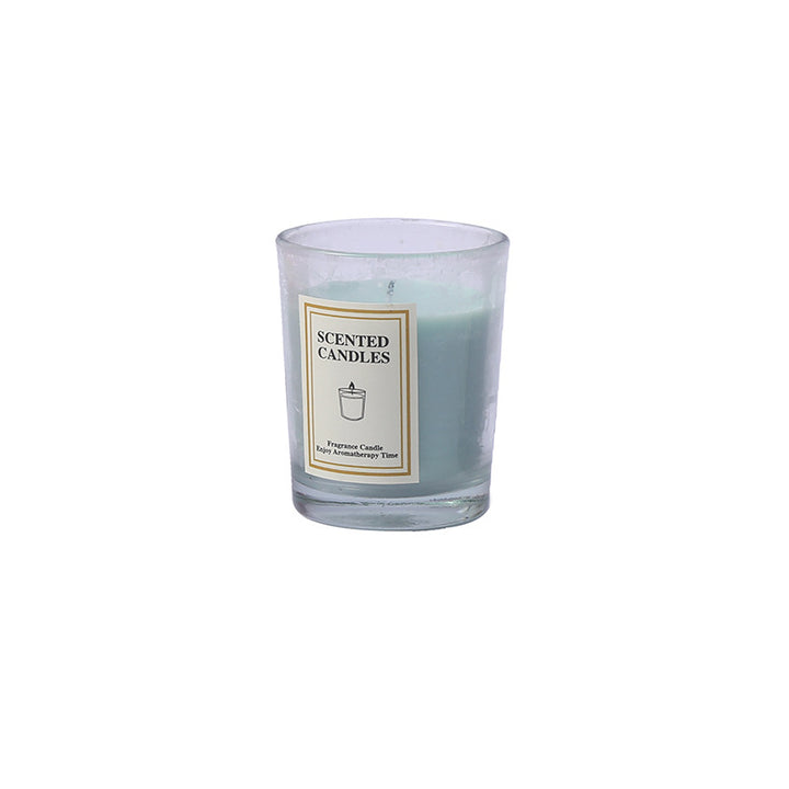 Duftende Glasbehälter Aromatherapiekerze mit frosted Halter und Baumwolldocht