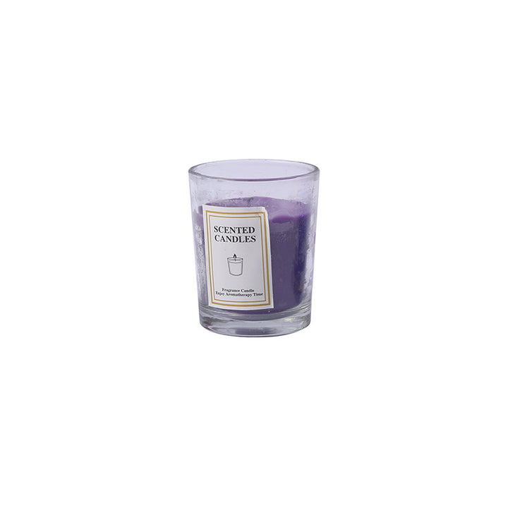 Duftende Glasbehälter Aromatherapiekerze mit frosted Halter und Baumwolldocht
