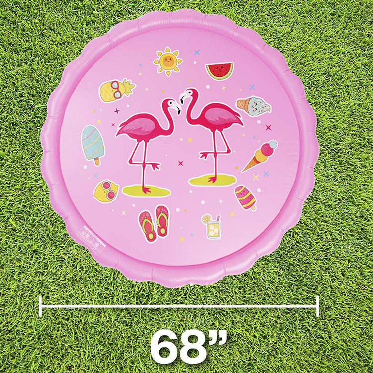 Unisex Spritzende Wasser-Spielmatte mit Meerestieren Karnz