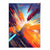 Abstrakte Formen Kunstdruck Blau Orange und Rot Nr. 3
