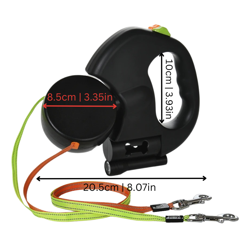PowerPup Duo-Leash — Endlich stressfreie Spaziergänge mit zwei Hunden in perfekter Harmonie | Karnz