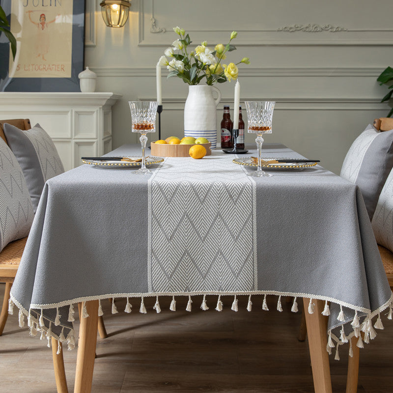 Elegante Gewebte Tischdecke