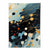 Abstrakter Flüssigkunstdruck Blau, Orange und Rot Nr. 3