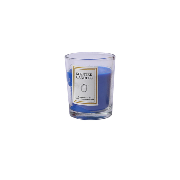 Duftende Glasbehälter Aromatherapiekerze mit frosted Halter und Baumwolldocht