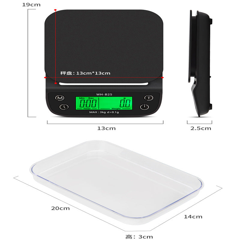 Digitale Küchenwaage mit LCD-Display