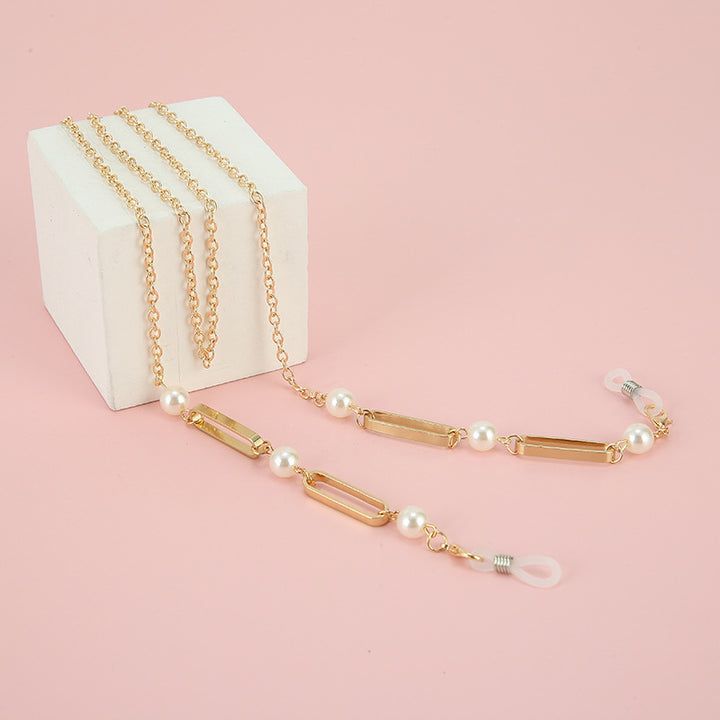 Elegante goldverlinkte Brille Kette Karnz