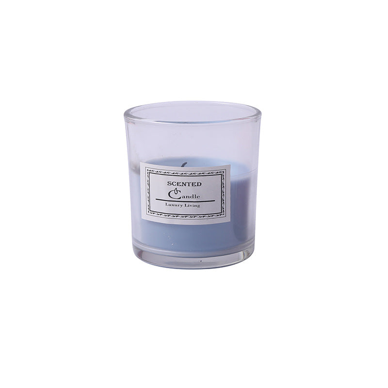 Duftende Glasbehälter Aromatherapiekerze mit frosted Halter und Baumwolldocht