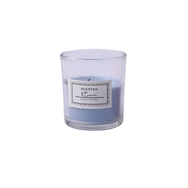 Duftende Glasbehälter Aromatherapiekerze mit frosted Halter und Baumwolldocht