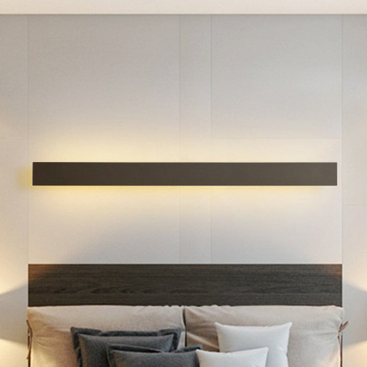 Aluminium lineare LED-Wandbeleuchtung zeitgenössische schwarze Wandleuchte für das Wohnzimmer | Karnz