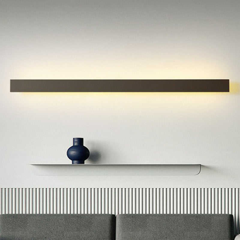 Aluminium lineare LED-Wandbeleuchtung zeitgenössische schwarze Wandleuchte für das Wohnzimmer | Karnz