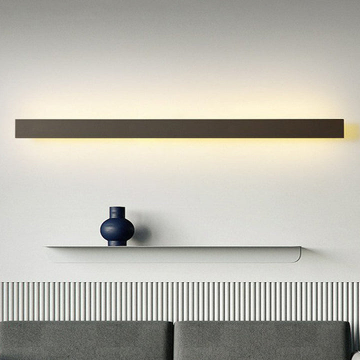 Aluminium lineare LED-Wandbeleuchtung zeitgenössische schwarze Wandleuchte für das Wohnzimmer | Karnz