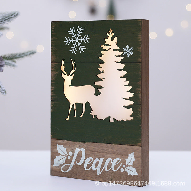 Dekoratives Holzferien-Schild