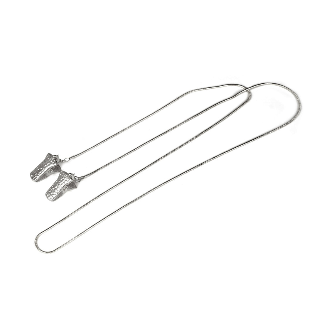 Metallic Western-Themen Brillen Kette Karnz