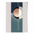 Abstrakte Formen Kunstdruck Marineblau Beige und Grau Nr. 2