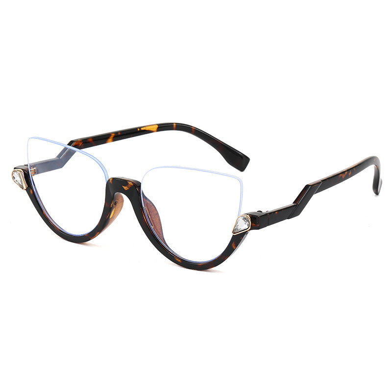 Damen Cat-Eye Sonnenbrille mit glamourösen Steinakzenten Karnz