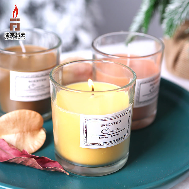 Aromatische Lavendelduftende Glaskerze in Geschenkbox