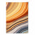 Abstrakter Fluid-Art-Druck Blau und Orange Nr. 4
