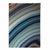 Abstrakter Fluid-Art-Druck Blau und Orange Nr. 6