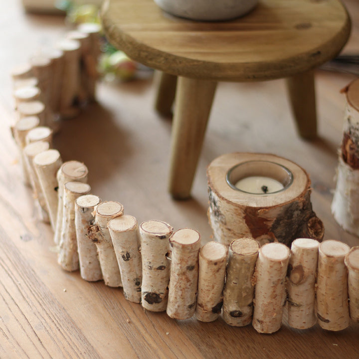 Dekorative Wandverkleidung aus Naturholz Karnz