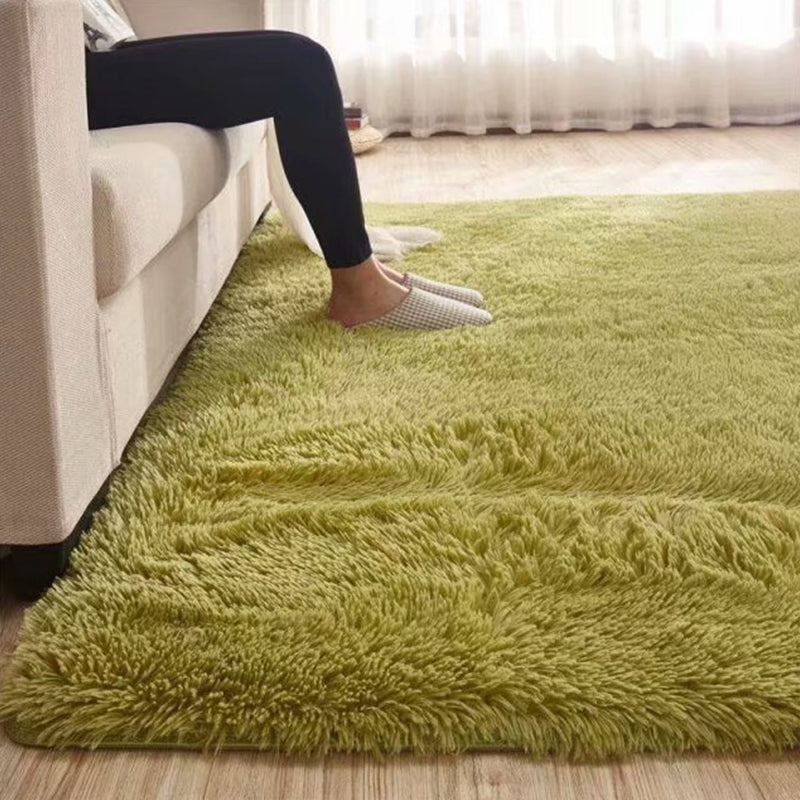 Flauschiger Uniflieder Teppich Mehrfarbiger Freizeitteppich Synthetisch Waschbar Haustierfreundlich rutschfester Teppich für das Wohnzimmer