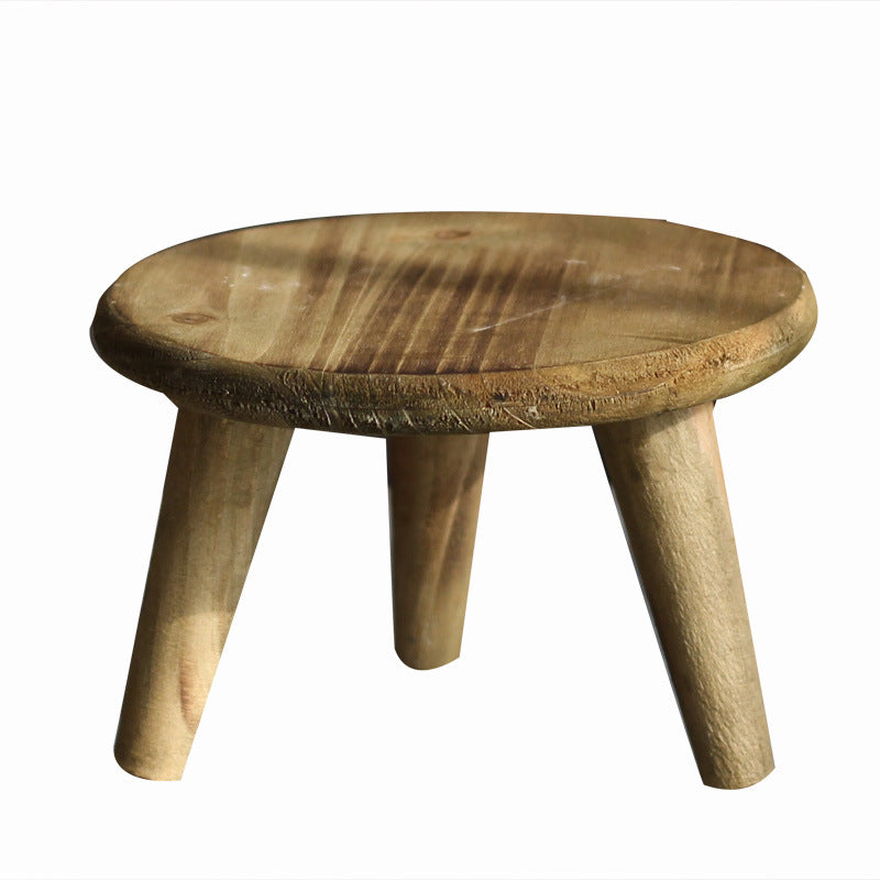 Stilvoller Holzfußhocker Karnz