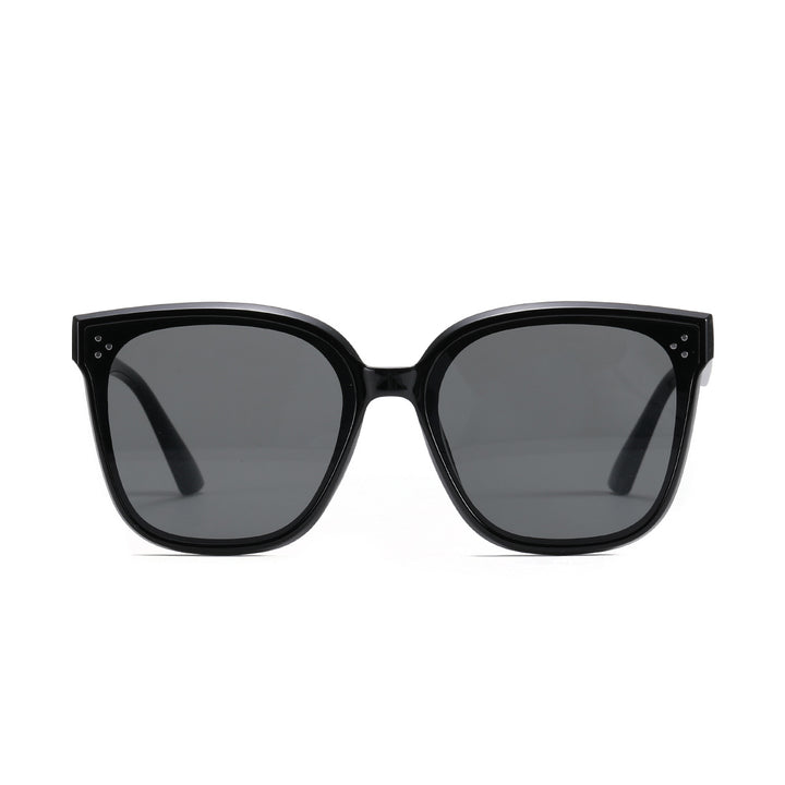 Damen modische Sonnenbrille mit transparentem Akzent Karnz