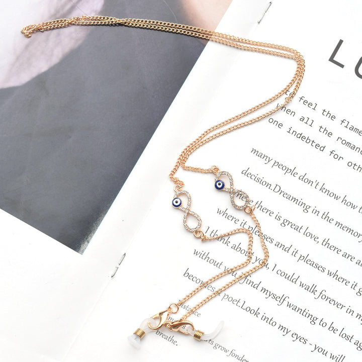 Elegante Brillenkette mit schützendem Charm Karnz