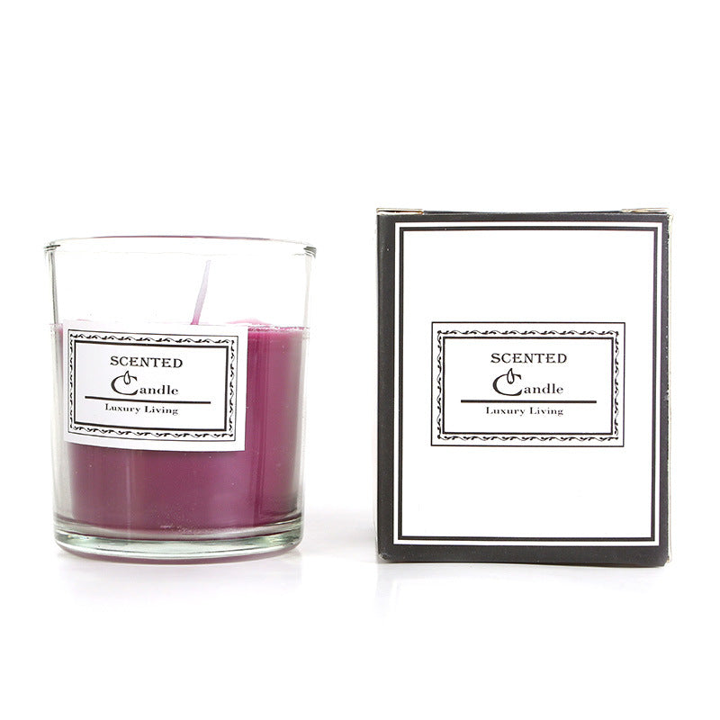Aromatische Lavendelduftende Glaskerze in Geschenkbox