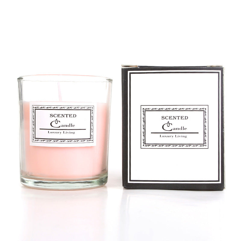 Aromatische Lavendelduftende Glaskerze in Geschenkbox