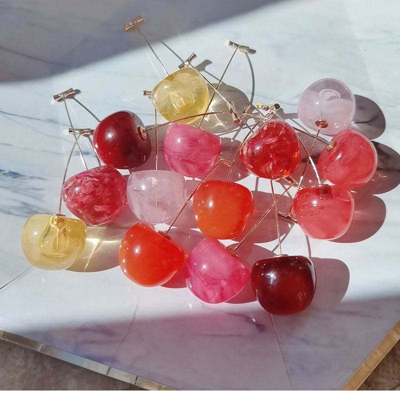 Künstlerische von Früchten inspirierte Tropfenohrringe Karnz