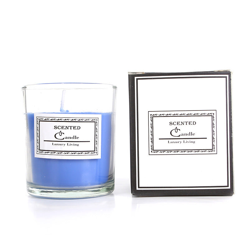 Aromatische Lavendelduftende Glaskerze in Geschenkbox