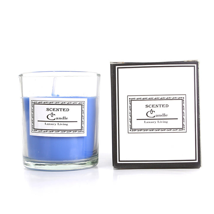 Aromatische Lavendelduftende Glaskerze in Geschenkbox