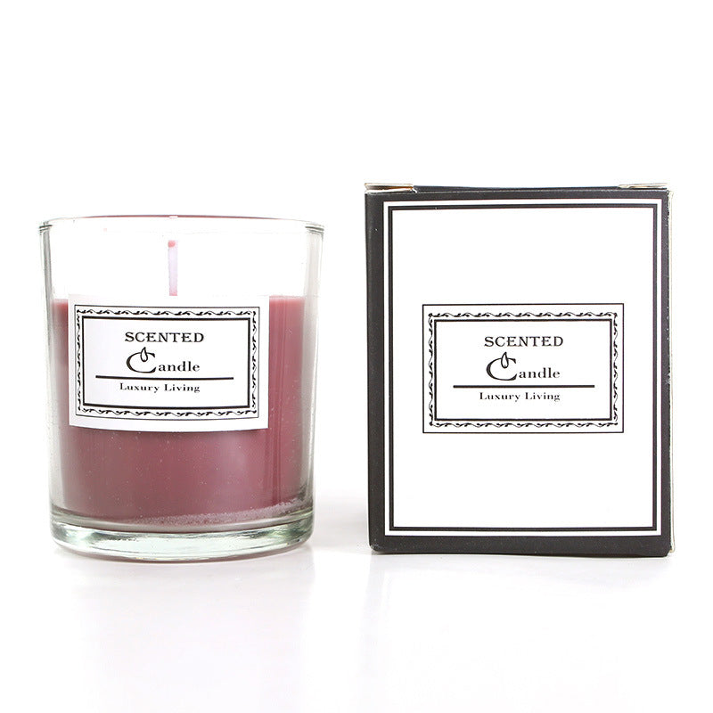 Aromatische Lavendelduftende Glaskerze in Geschenkbox