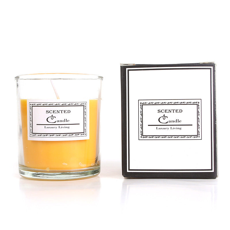 Aromatische Lavendelduftende Glaskerze in Geschenkbox