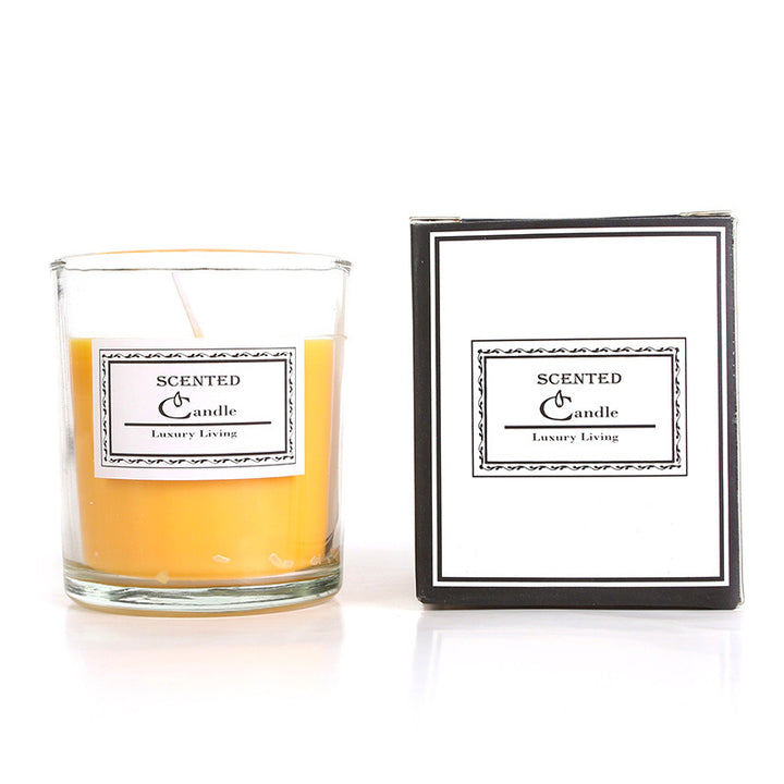 Aromatische Lavendelduftende Glaskerze in Geschenkbox