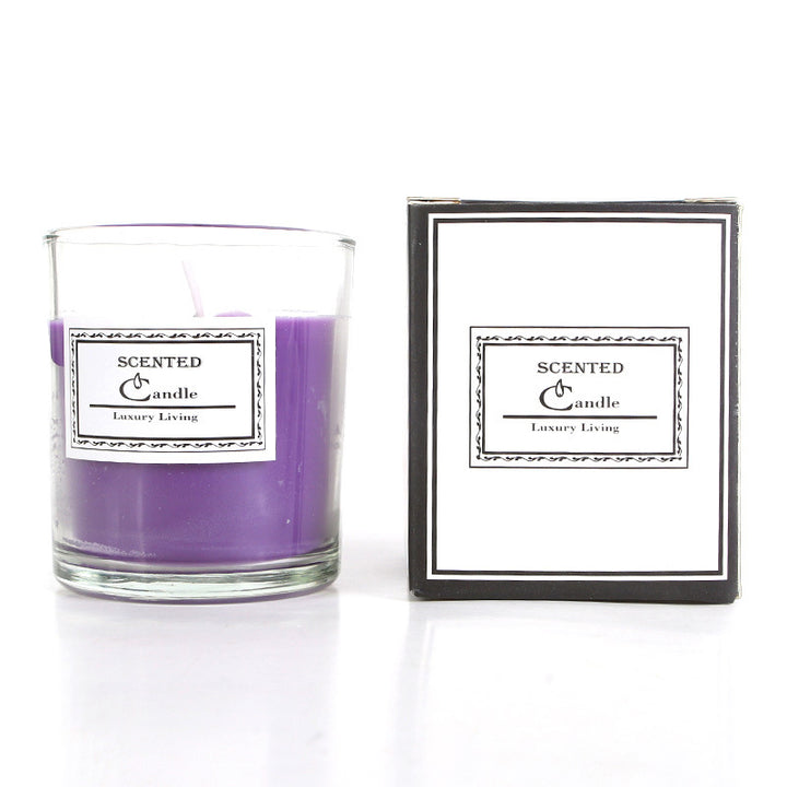 Aromatische Lavendelduftende Glaskerze in Geschenkbox