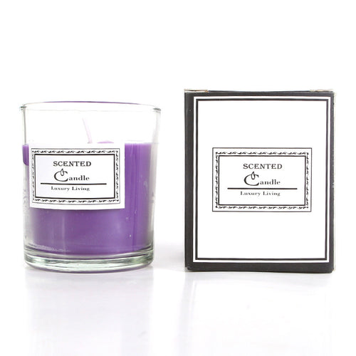 Aromatische Lavendelduftende Glaskerze in Geschenkbox
