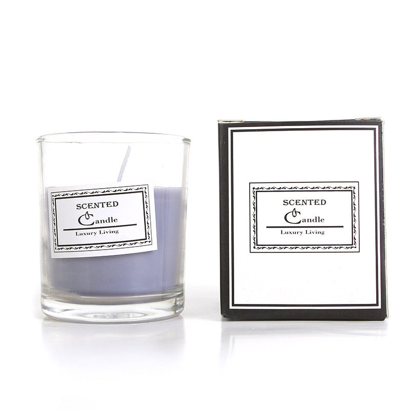 Aromatische Lavendelduftende Glaskerze in Geschenkbox