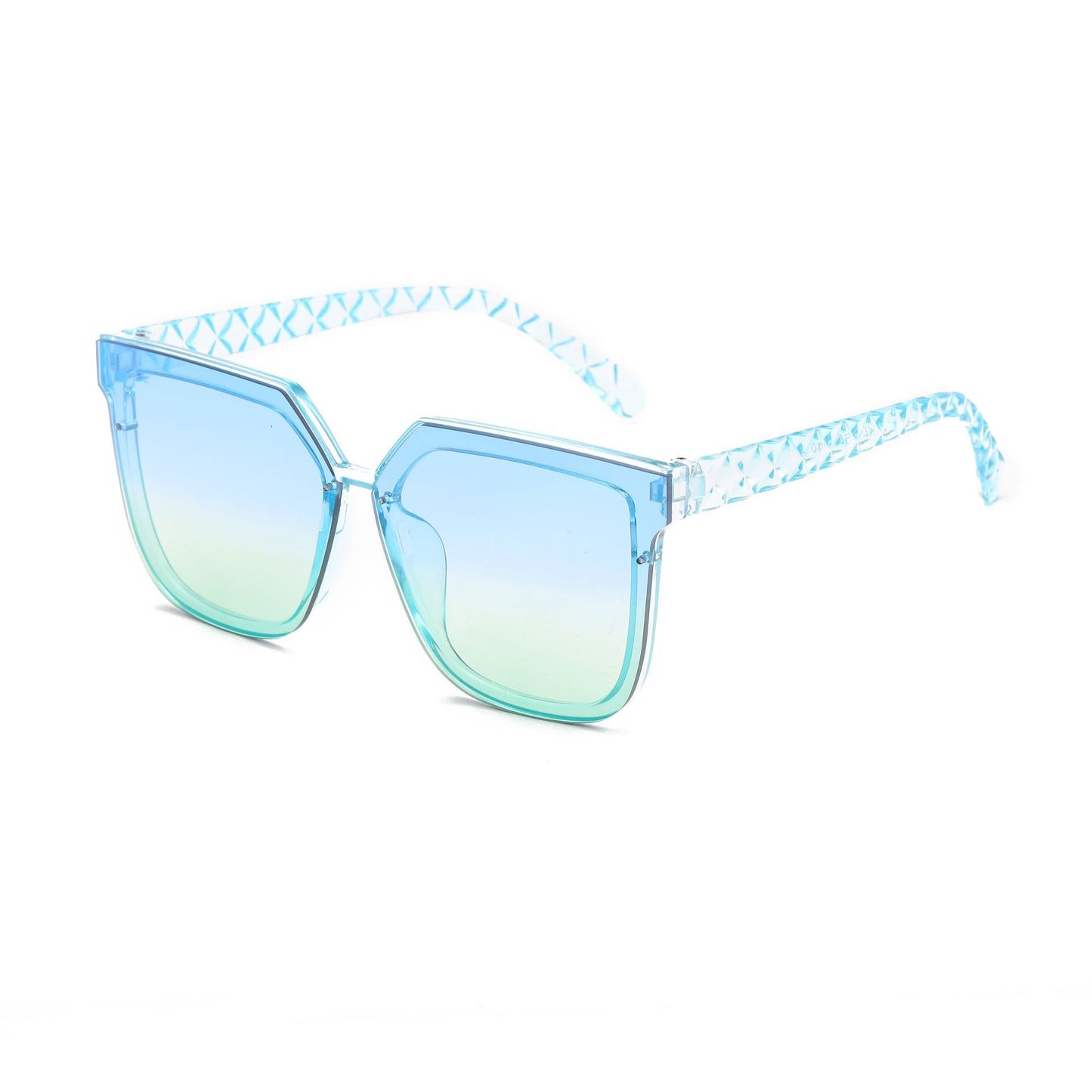 Damen modische Sonnenbrille mit innovativem polygonalen Design Karnz